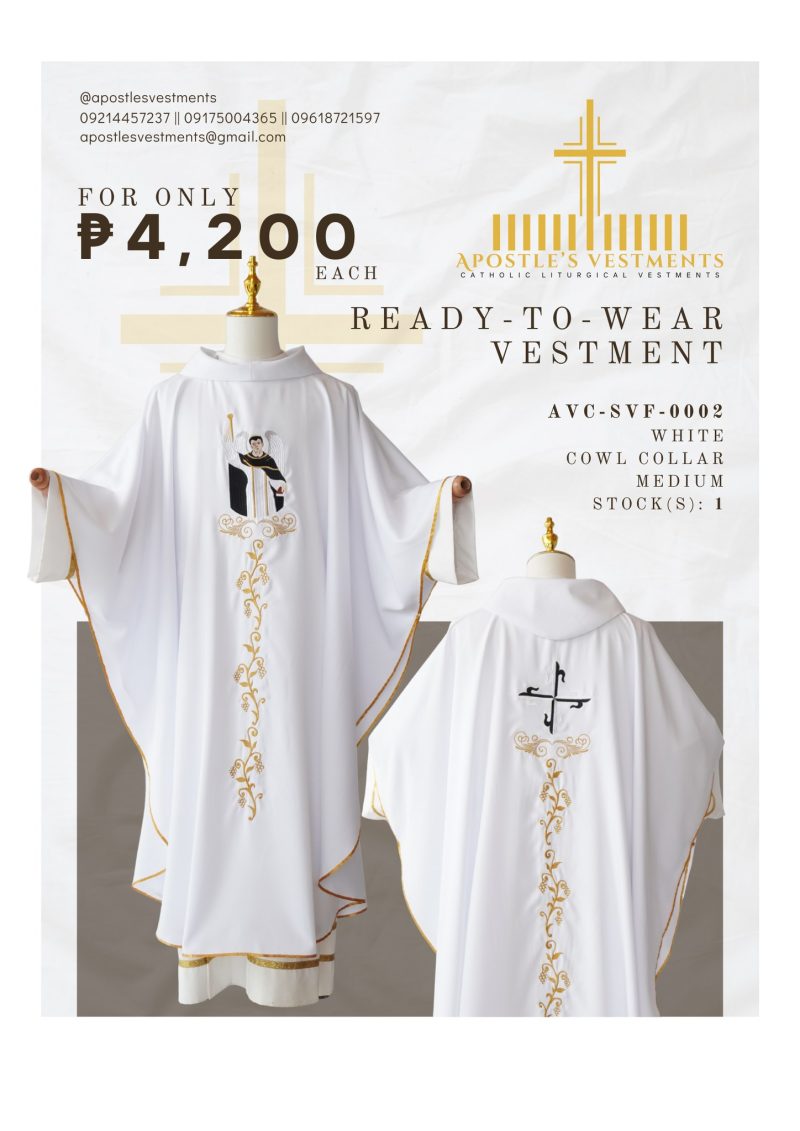 SAN VICENTE FERRER CHASUBLE DESIGNS (AVC-SVF-0002)