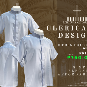 CLERICAL POLO (HIDDEN  BUTTONS)