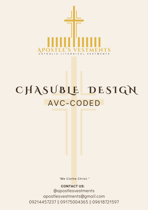 12 APOSTLES' SYMBOLS CHASUBLE DESIGN ( AVC-AV-SPECIAL-0001)