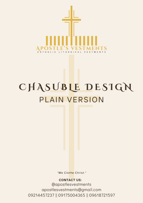 12 APOSTLES' SYMBOLS CHASUBLE DESIGN ( AVC-AV-SPECIAL-0001)