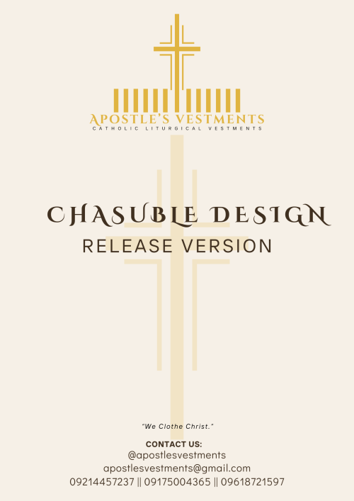 12 APOSTLES' SYMBOLS CHASUBLE DESIGN ( AVC-AV-SPECIAL-0001)