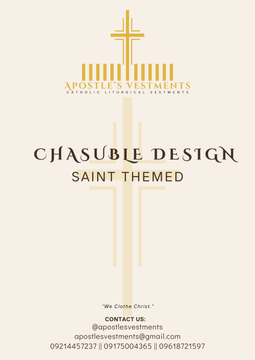 12 APOSTLES' SYMBOLS CHASUBLE DESIGN ( AVC-AV-SPECIAL-0001)