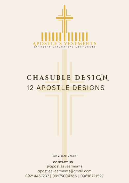 12 APOSTLES' SYMBOLS CHASUBLE DESIGN ( AVC-AV-SPECIAL-0001)
