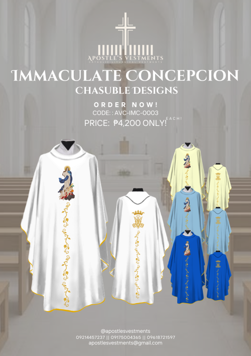 5 CHASUBLE DESIGN IMMACULATE CONCEPTION 2025 EDITION (AVC-IMC-0003)
