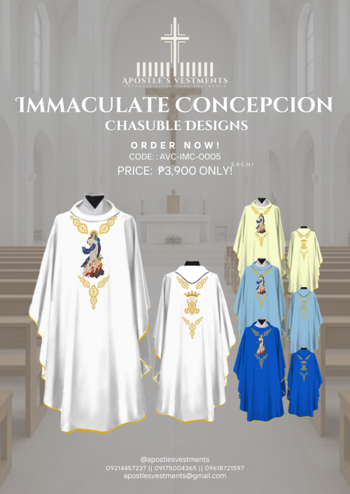 7 CHASUBLE DESIGN IMMACULATE CONCEPTION 2025 EDITION (AVC-IMC-0005)