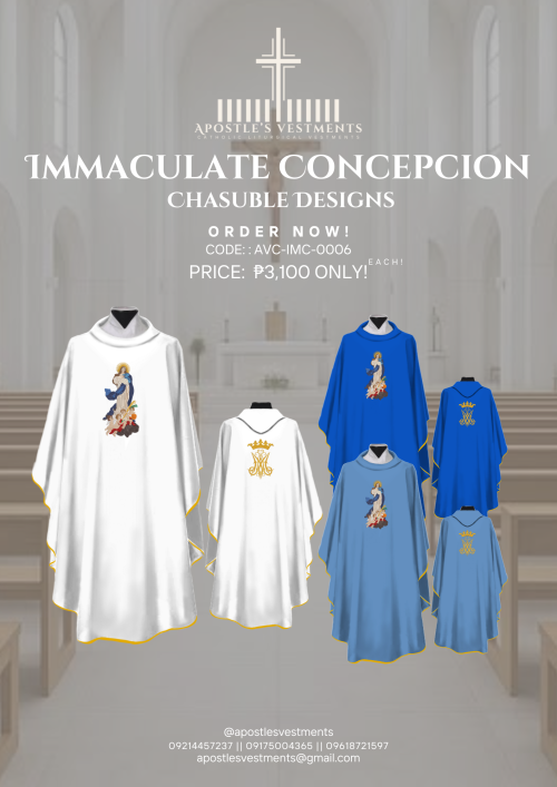 8 CHASUBLE DESIGN IMMACULATE CONCEPTION 2025 EDITION (AVC-IMC-0006)
