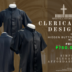 CLERICAL POLO (HIDDEN  BUTTONS)