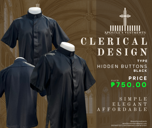 CLERICAL POLO (HIDDEN  BUTTONS)