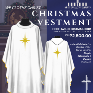 EMBROIDERED CHRISTMAS CHASUBLE DESIGN (AVC-CHRISTMAS-0001)
