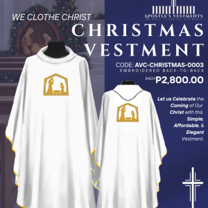 EMBROIDERED CHRISTMAS CHASUBLE DESIGN (AVC-CHRISTMAS-0003)