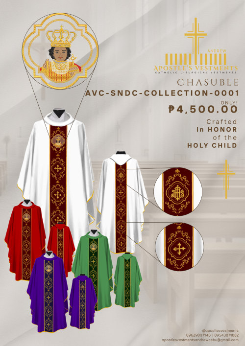 STO. NIÑO DE CEBU CHASUBLE DESIGN (AVC-SNDC-COLLECTION-0001)