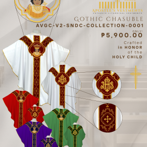 STO. NIÑO DE CEBU GOTHIC CHASUBLE DESIGN (AVGC-V2-SNDC-COLLECTION-0001)