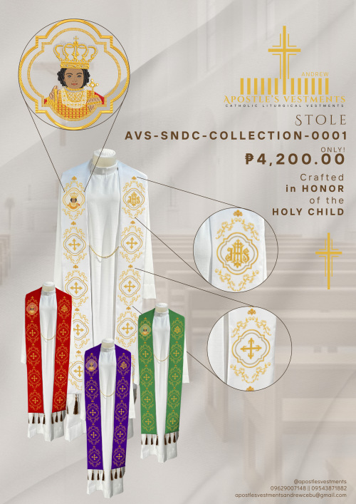 STO. NIÑO DE CEBU STOLE DESIGN (AVS-SNDC-COLLECTION-0001)