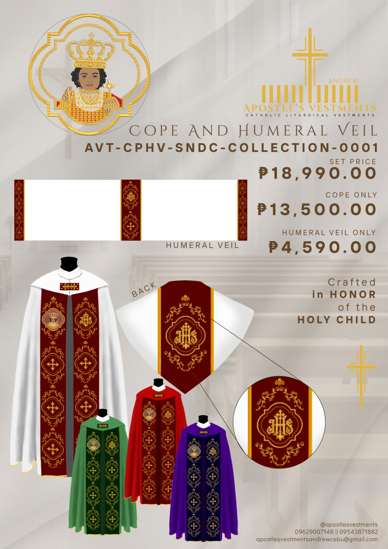 STO. NIÑO DE CEBU COPE AND HUMERAL VIEL (AVT-CPHV-SNDC-COLLECTION-0001)