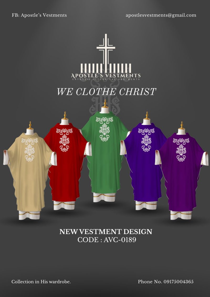 EMBROIDERED CHASUBLE (AVC-0189)