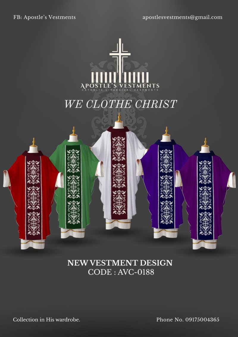 EMBROIDERED CHASUBLE (AVC-0188)