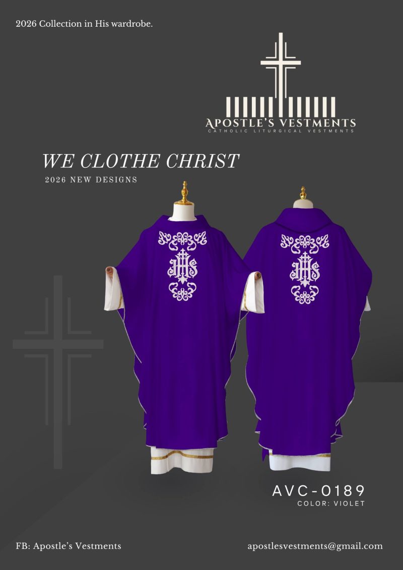 EMBROIDERED CHASUBLE (AVC-0189)