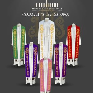 APOSTLE VESTMENTS TAILORING STOLE DESIGNS (AVT-ST-S1-0001)