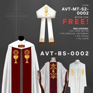 APOSTLE'S VESTMENTS BISHOP SET (AVT-BS-0002)
