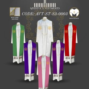 APOSTLE'S VESTMENTS STOLE DESIGN (AVT-ST-S3-0003)