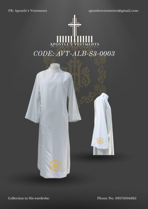 APOSTLE'S VESTMENTS ALB DESIGN (AVT-ALB-S3-0003)