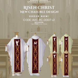 RISEN CHRIST CHASUBLE DESIGN (AVC-RC-0007)