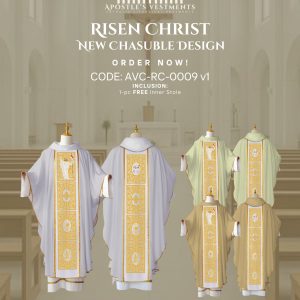 RISEN CHRIST CHASUBLE DESIGN (AVC-RC-0009)