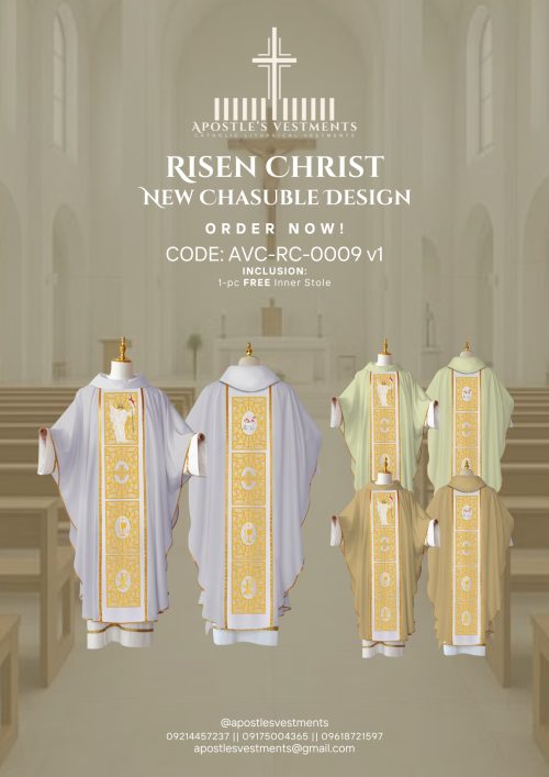RISEN CHRIST CHASUBLE DESIGN (AVC-RC-0009)