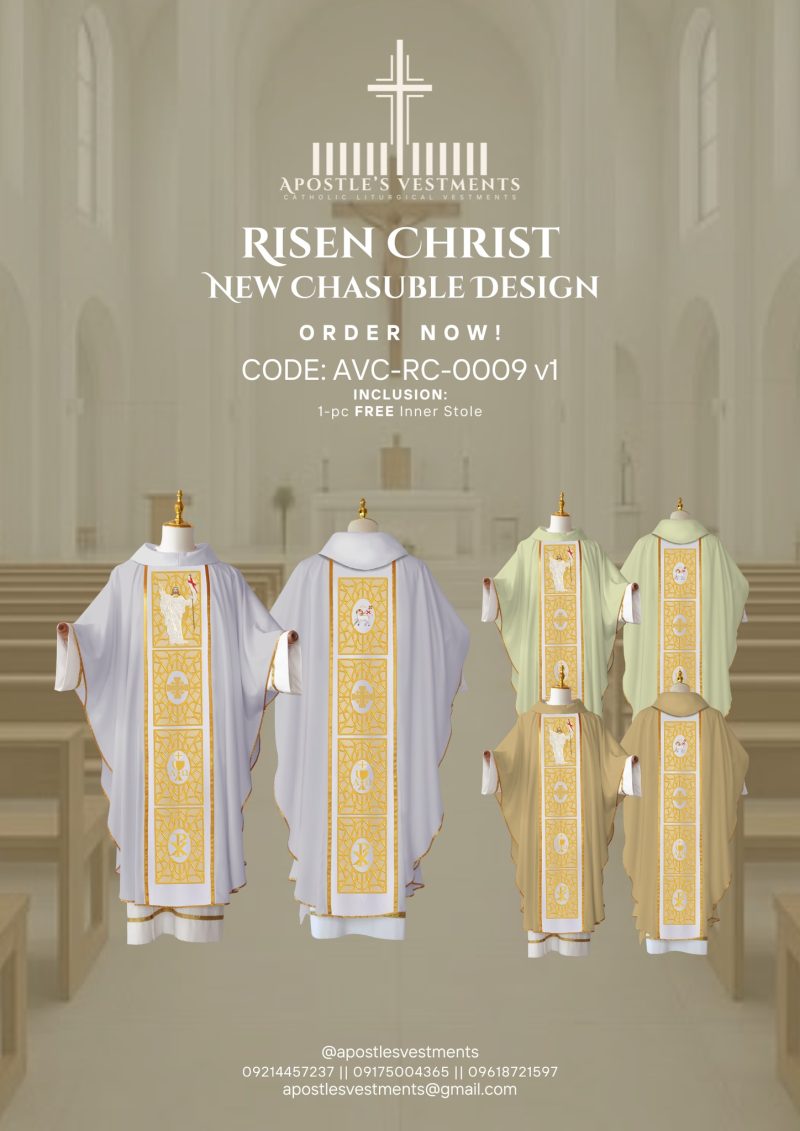 RISEN CHRIST CHASUBLE DESIGN (AVC-RC-0009)