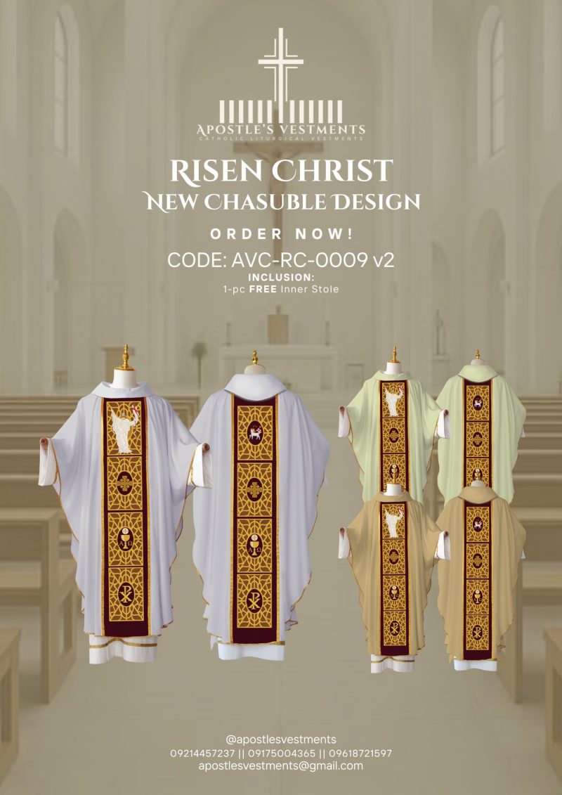 RISEN CHRIST CHASUBLE DESIGN (AVC-RC-0009)