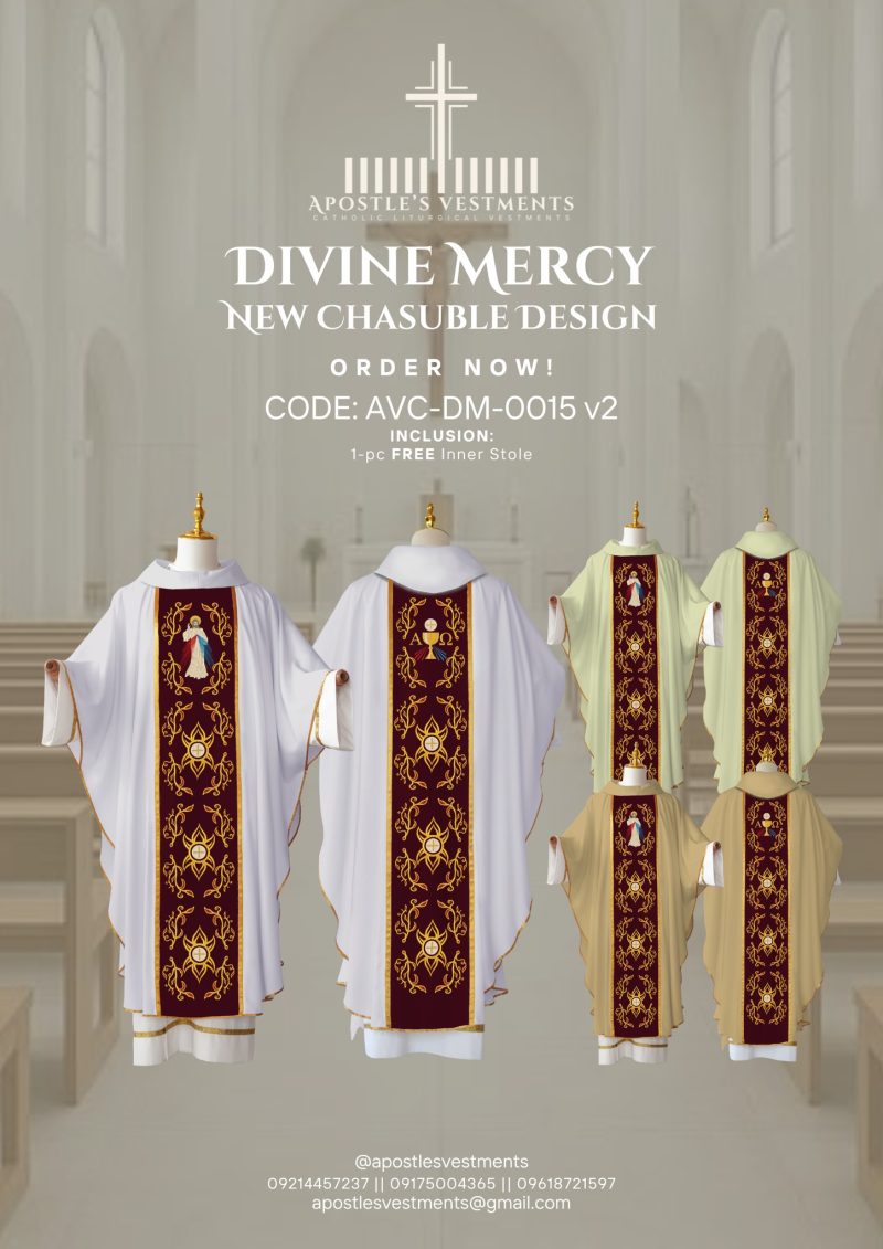 DIVINE MERCY CHASUBLE DESIGNS (AVC-DM-0015)