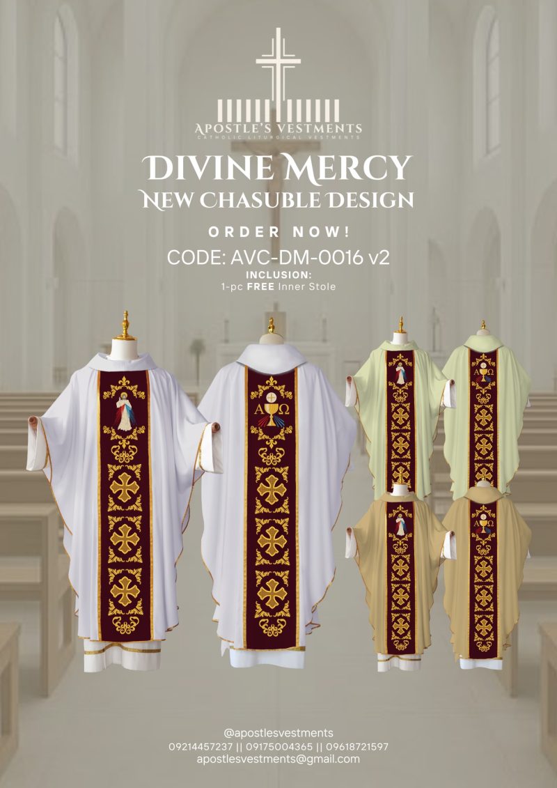 DIVINE MERCY CHASUBLE DESIGNS (AVC-DM-0016)