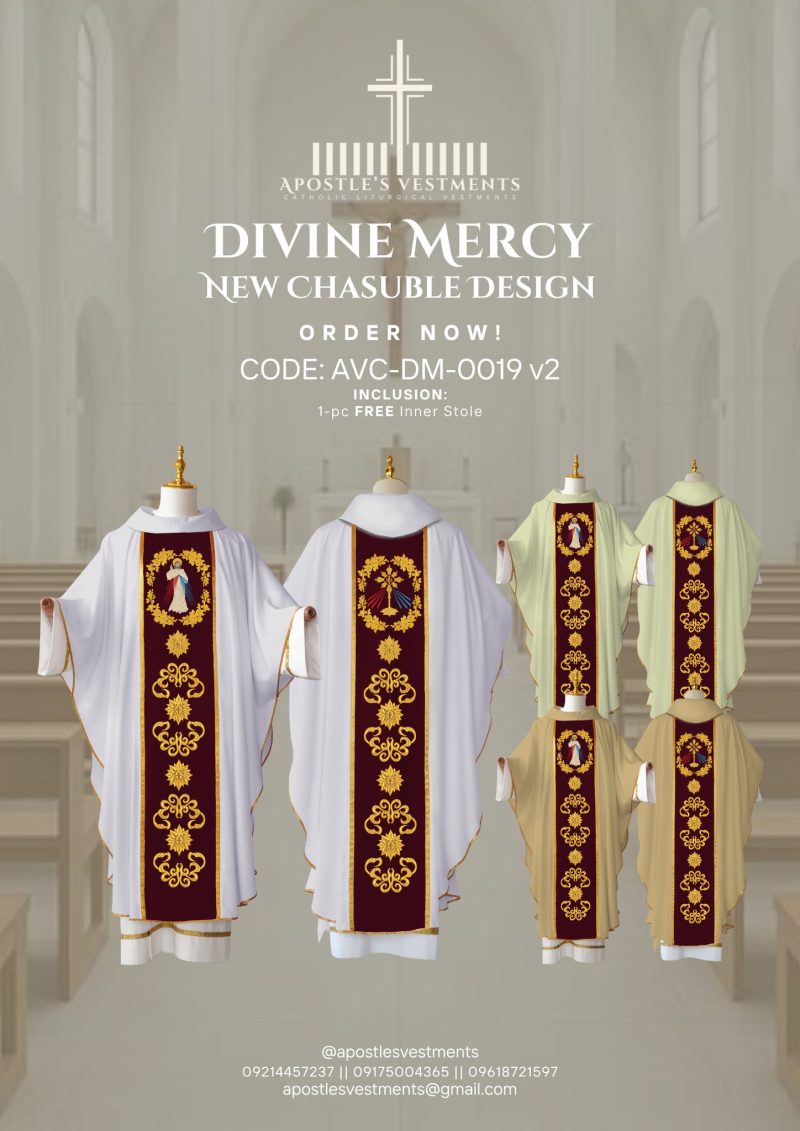 DIVINE MERCY CHASUBLE DESIGNS (AVC-DM-0019)