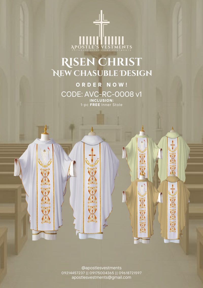 RISEN CHRIST CHASUBLE DESIGN (AVC-RC-0008)