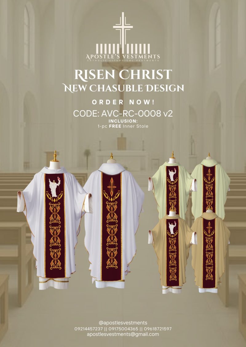 RISEN CHRIST CHASUBLE DESIGN (AVC-RC-0008)