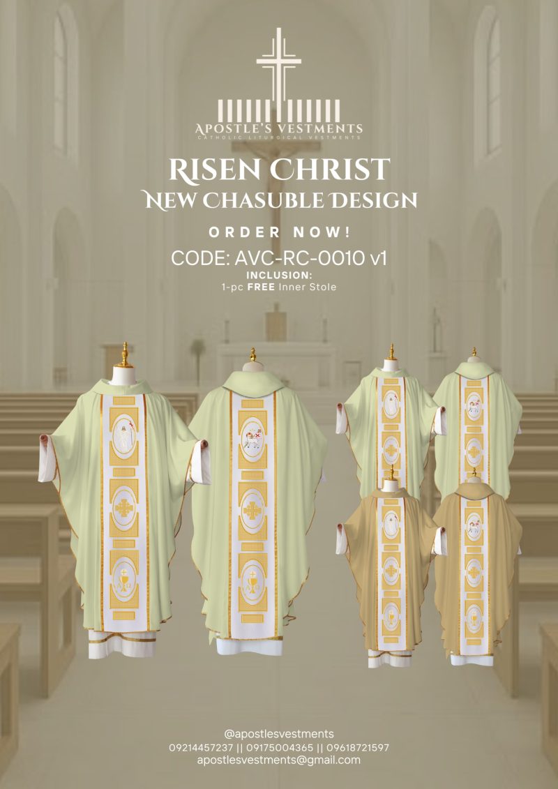 RISEN CHRIST CHASUBLE DESIGN (AVC-RC-0010)