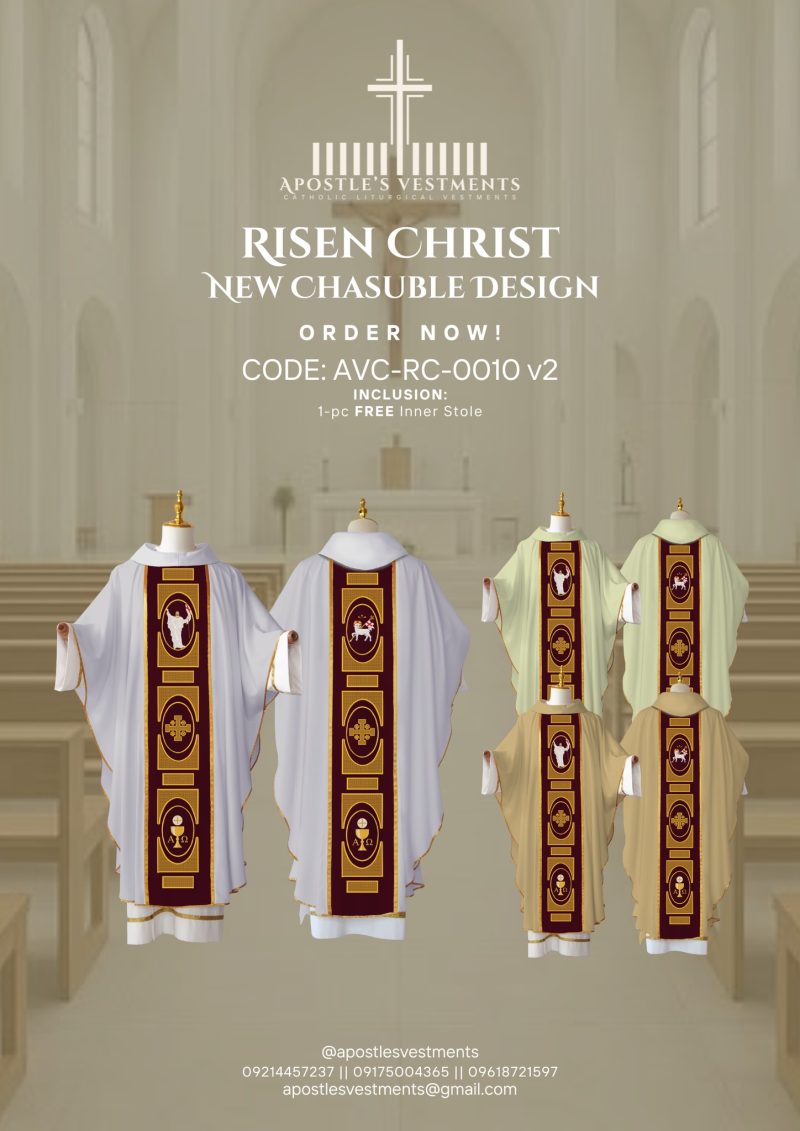 RISEN CHRIST CHASUBLE DESIGN (AVC-RC-0010)