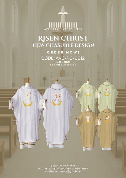 RISEN CHRIST CHASUBLE DESIGN (AVC-RC-0012)