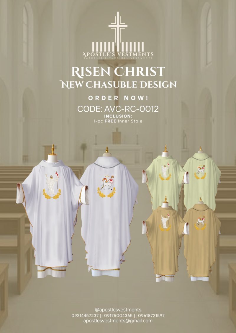 RISEN CHRIST CHASUBLE DESIGN (AVC-RC-0012)