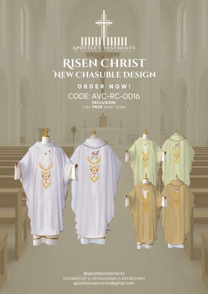 RISEN CHRIST CHASUBLE DESIGN (AVC-RC-0016)