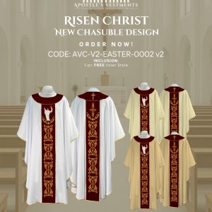 RISEN CHRIST CHASUBLE DESIGN V2 (AVC-V2-EASTER-0002)