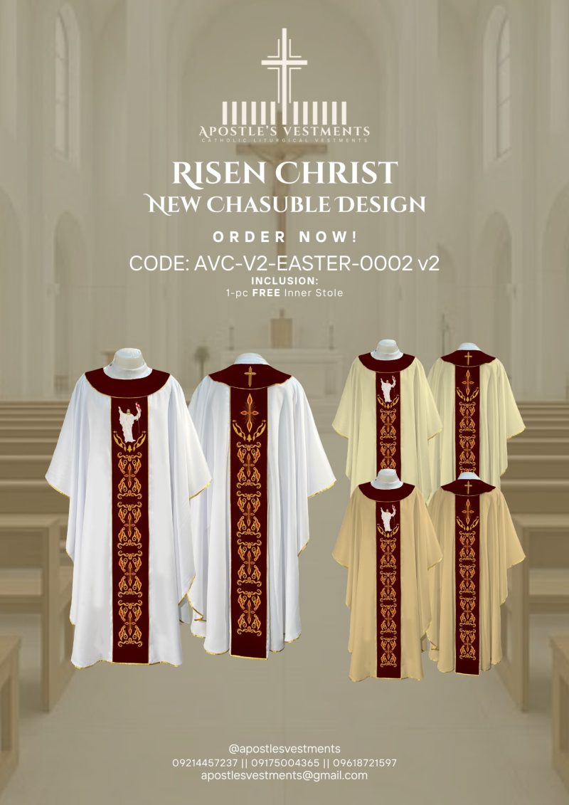 RISEN CHRIST CHASUBLE DESIGN V2 (AVC-V2-EASTER-0002)