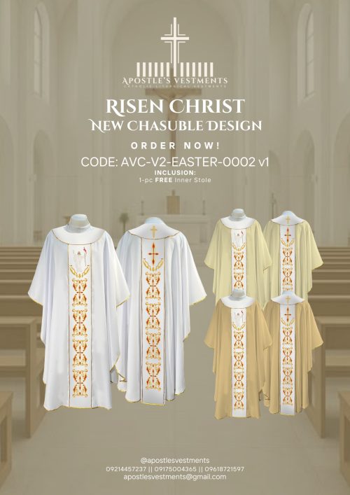 RISEN CHRIST CHASUBLE DESIGN V2 (AVC-V2-EASTER-0002)