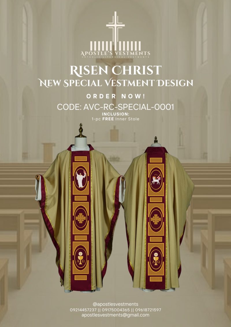 RISEN CHRIST CHASUBLE DESIGN (AVC-SPECIAL-0001)
