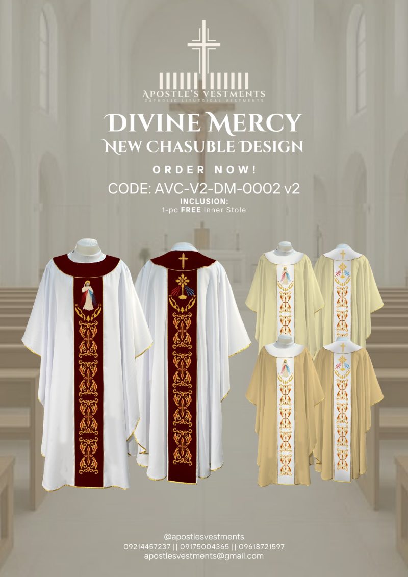 DIVINE MERCY CHASUBLE DESIGNS (AVC-V2-DM-0002)