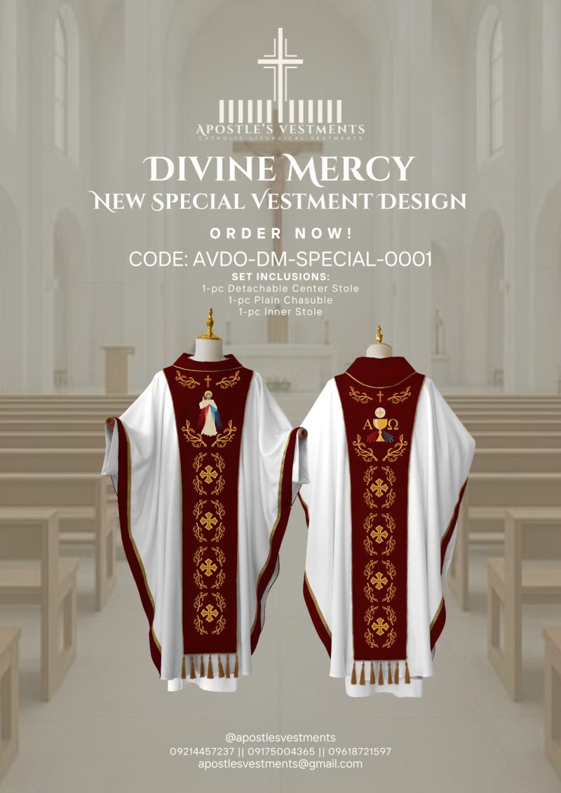 DIVINE MERCY DETACHABLE ORPHREY  (AVDO-DM-SPECIAL-0001)