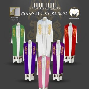 avs-1 APOSTLE'S VESTMENTS STOLE DESIGN (AVT-ST-S4-0004)