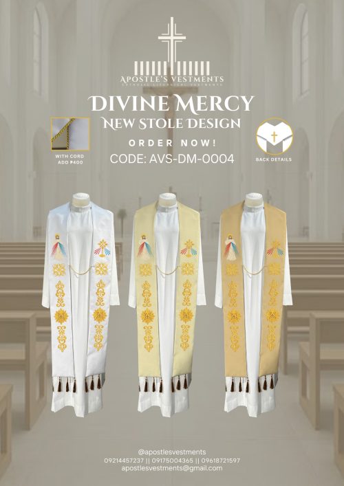 DIVINE MERCY STOLE DESIGNS (AVS-DM-0004)