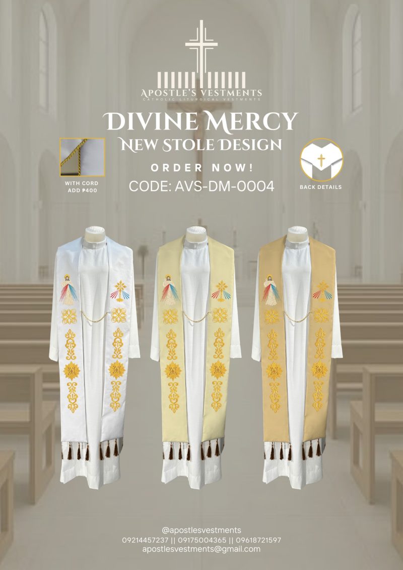 DIVINE MERCY STOLE DESIGNS (AVS-DM-0004)