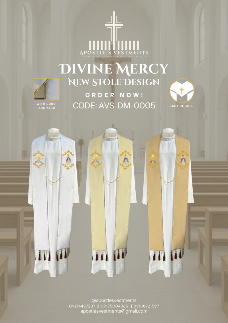 DIVINE MERCY STOLE DESIGNS (AVS-DM-0005)